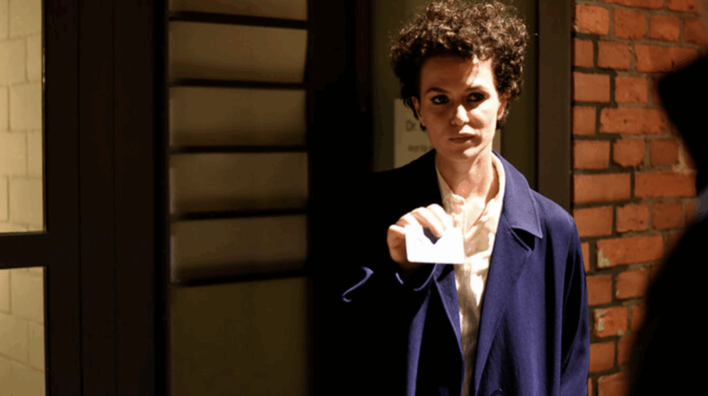 Picture of the comissioner while shes searching for Nadine